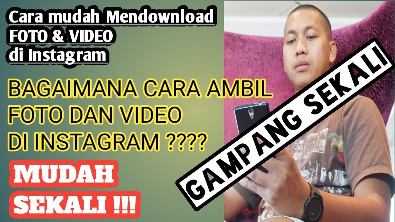 Cara mendownload foto dan video di Instagram | resolusi  