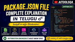 Automation Engineers Must Learn package.json | AITOOLSQA