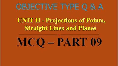MCQ ON POINTS, LINES AND PLANES | UNIT II | PART 09 | 20 MCQs WITH ANSWERS | Q & A | ASHWIN PRABHU G