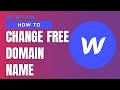 How to change name of the free Webflow domain