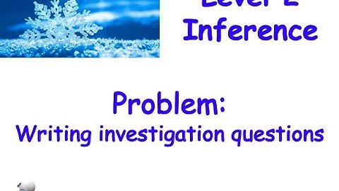 level 2 inference: problem