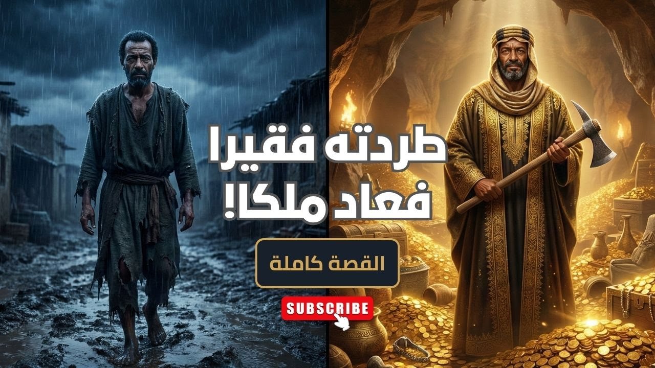 طردته زوجته لانه فقير فعاد ليشتري القرية باكملها | ماذا وجد يوسف داخل المغارة الملعونة؟(نهاية صادمة)