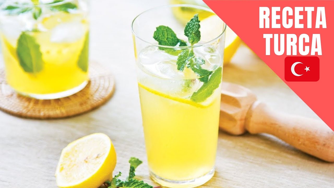 RECETA TURCA:LIMONADA / LEMONADE (AGUA DE LIMON) - YouTube