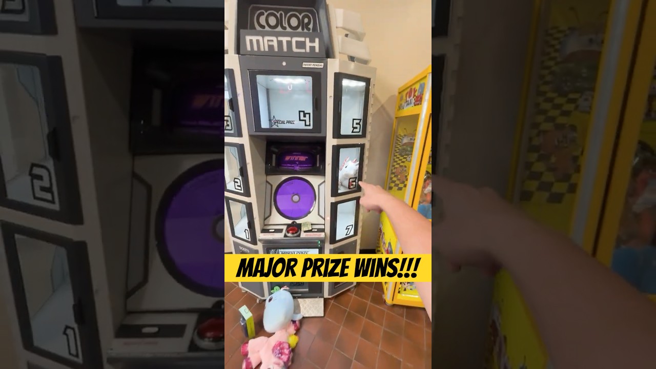 Winning MAJOR PRIZES From RARE Color Match Arcade Game!