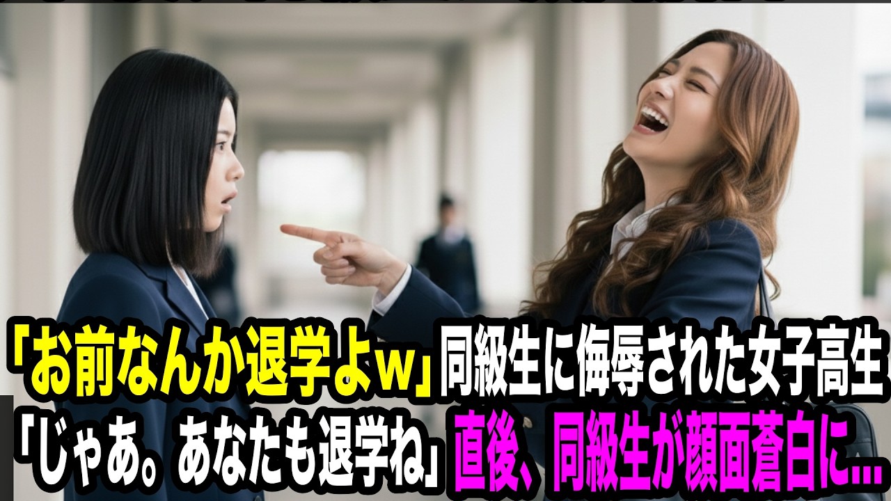 「パパに言えばお前なんか退学よw」親の力で同級生に侮辱された女子高生「じゃあ。あなたも退学ね」直後、同級生が顔面蒼白に...【スカッとする話】