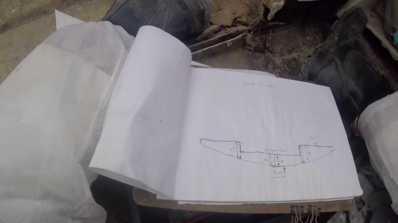 Transom measuring floor around transom - YouTube