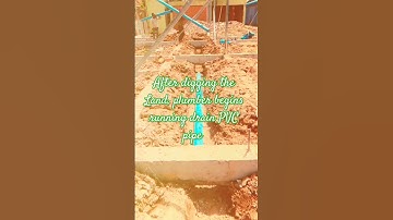 After digging the Land already, plumber begins running drain PVC pipe #create