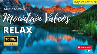 Mountain  Scenic Relaxation Film | Mountain Drone Video Footage ⛰️