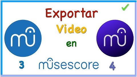 Export video in Musescore