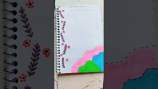 easy project design 💜😍front page ideas#shorts #youtubeshorts #frontpage #art #maria #trending #viral