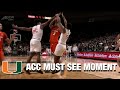 Norchad omier gets the crunchtime block for miami  acc must see moment