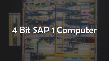 4 Bit Computer Design using Verilog HDL - SAP 1/2 Architecture