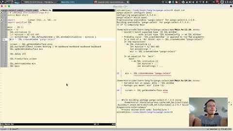 Playing with Pango in Haskell: Part I, Creating a SDL window.