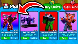 I SOLD TITAN DRILL MAN and DJ TV MAN and CORRUPTED and HYPER  FOR *1M* GEMS 💎 | Toilet Tower Defense by BURMALDANSE 42,157 views 5 days ago 1 hour, 1 minute