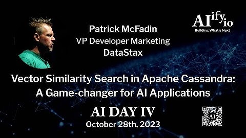 Vector Similarity Search in Apache Cassandra -  w/ Patrick McFadin of DataStax