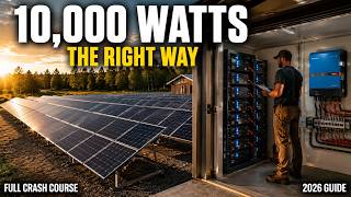 Off-Grid Solar Beginner Crash Course 2026: Build a Complete 10,000W System