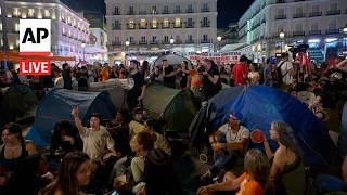 LIVE: Encampment protest in Spain after 87-year-old evicted from home