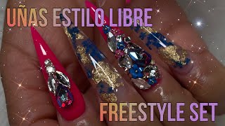 WATCH ME WORK | MÍRAME TRABAJAR | ACRYLIC NAILS | UÑAS ACRÍLICAS | FREESTYLE | UÑAS ESTILO LIBRE