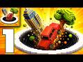 Hole Craft : Swallow the Voxel World (iOS, Android) Gameplay Part-1