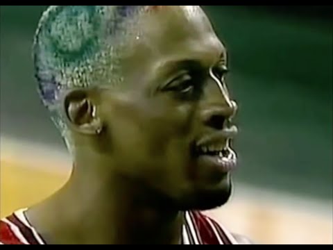 This date is Bulls history: Dennis Rodman and the Bulls defeated Washington  98-86 in the season's opening playoff game, 4/25/97. #tbt