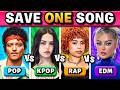 POP Vs KPOP Vs RAP Vs EDM 1曲保存 音楽クイズ2026 