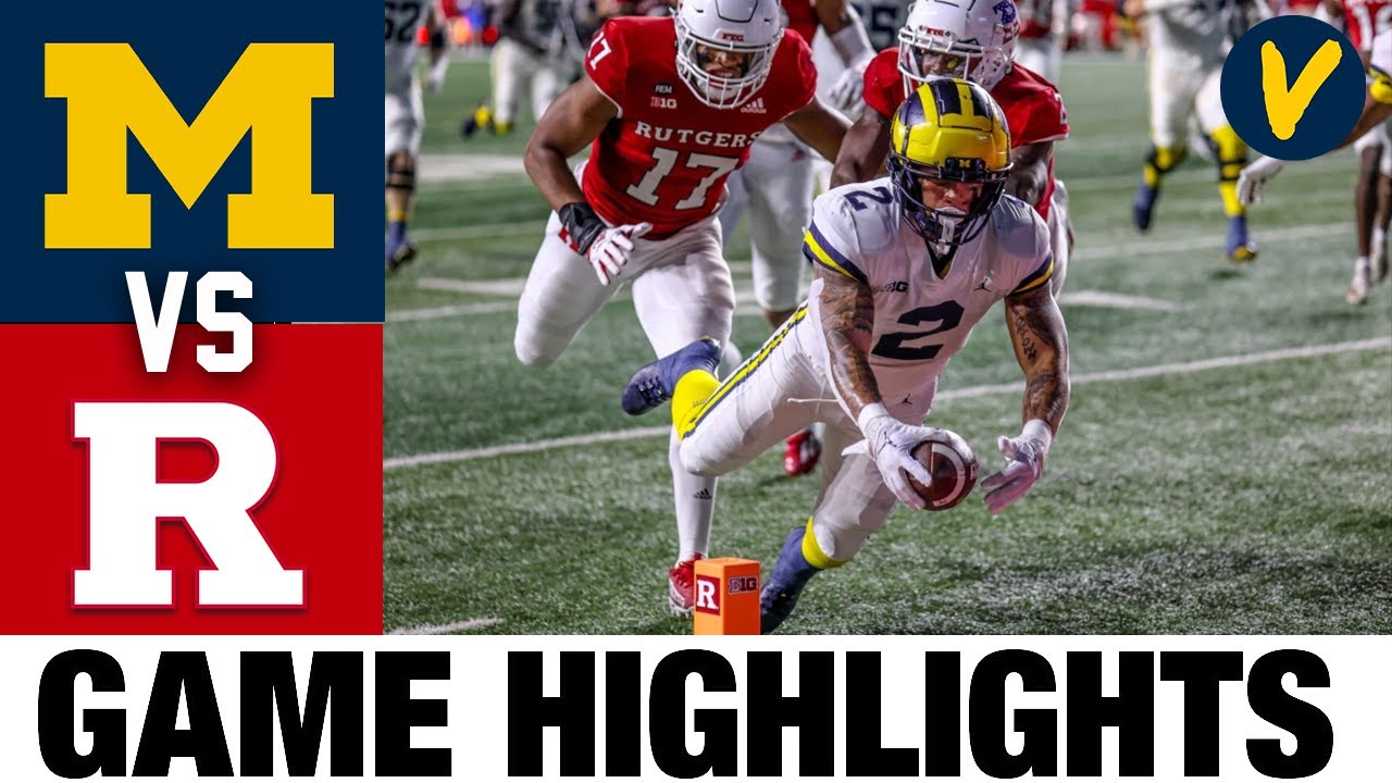 5 Michigan at Rutgers 2022 College Football Highlights YouTube