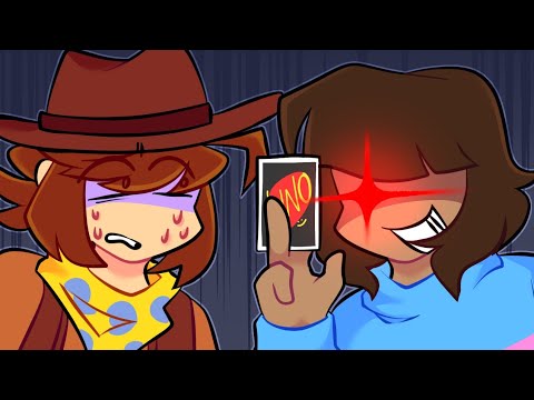 • Just Clover and Frisk playing a normal game of uno - Animation (Undertale/ Undertale Yellow) •