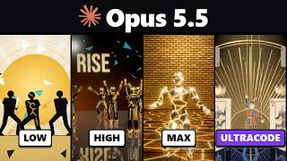 I Had Opus 5.5 Make the Same Music Video at Every Effort screenshot 4