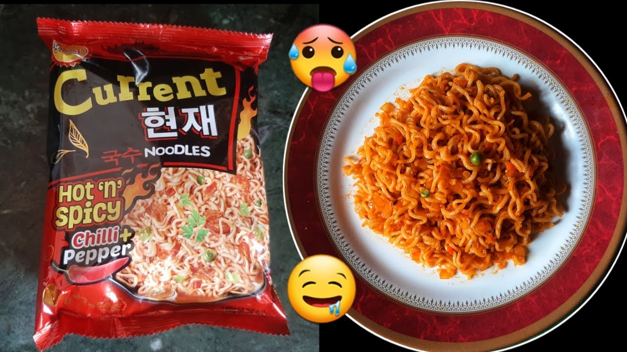 Current Noodles Hot 'n' Spicy Recipe, Easy Method To Make Noodles , Like Korean Ramen rel