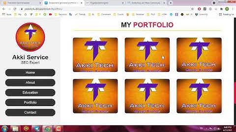 Portfolio Blogger theme by Akki Service