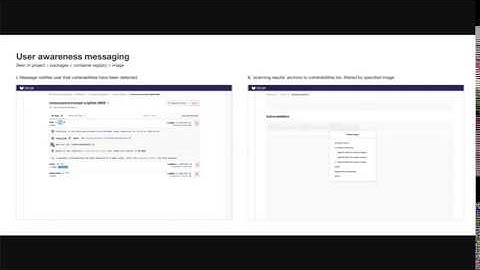 Session prep review: container scanning related UX