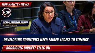 Developing Countries Need Fairer Access To Finance – Rodrigues Birkett Tells UN