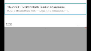 Full AP Calculus: 2.6 Differentiability Update