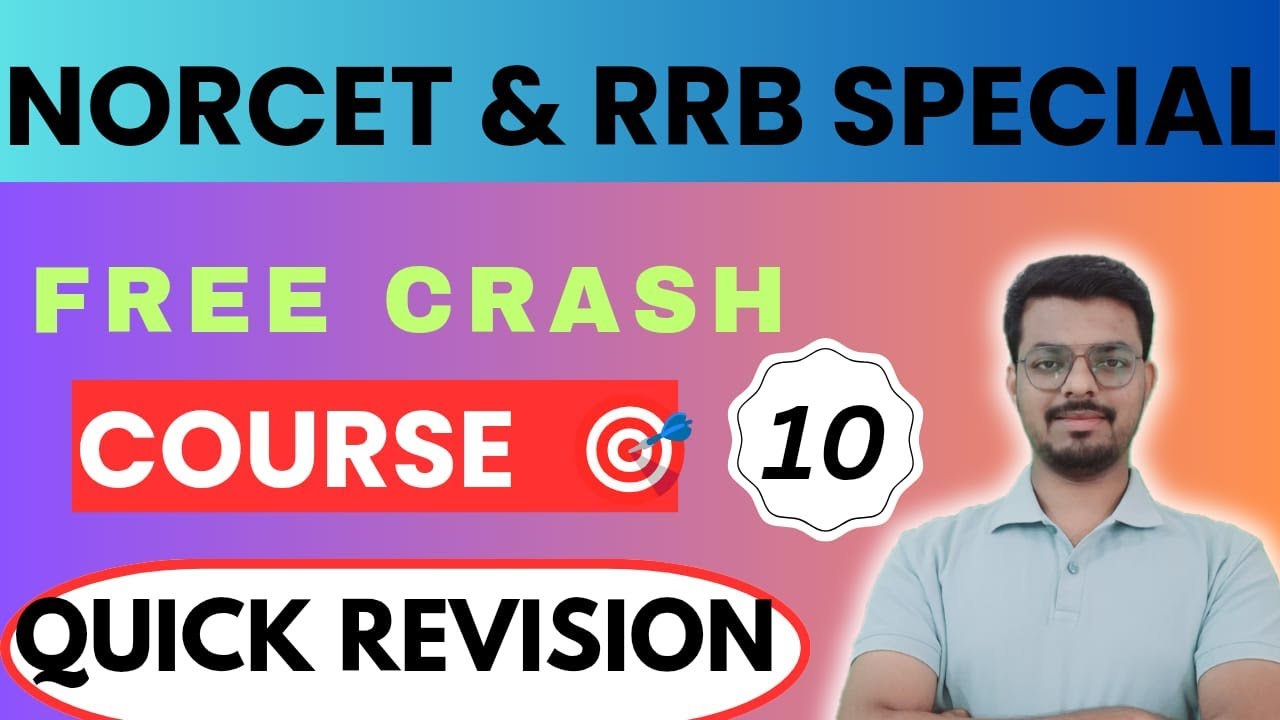 NORCET IMPORTANT CLASSES // RAPID REVISIONS //#norcet8 #aiims #important #questions #answers #trend
