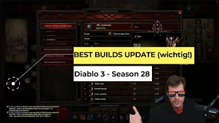Diablo 3: Updates für die Besten Builds aus Season 28