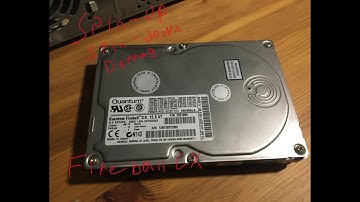 Quantum Fireball CX 13.6AT Spin-up, Defrag, Spin-down (Feat. IBM PC300GL)