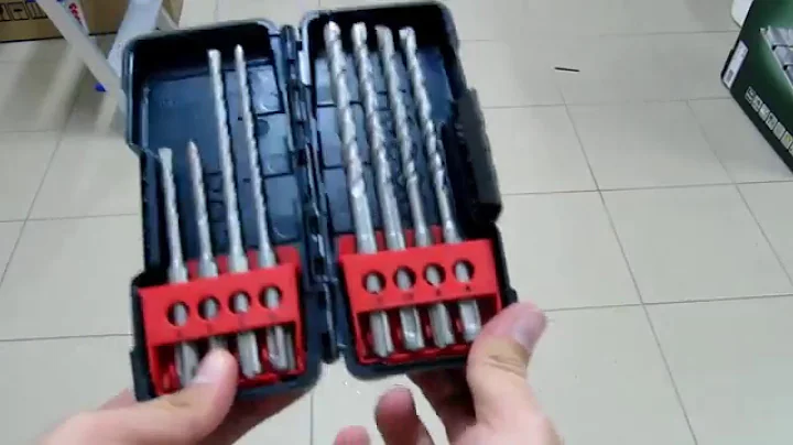 Unpacking / unboxing Bosch SDS-plus Bohrer-Set in Tough Box 8-tlg. 2607019902