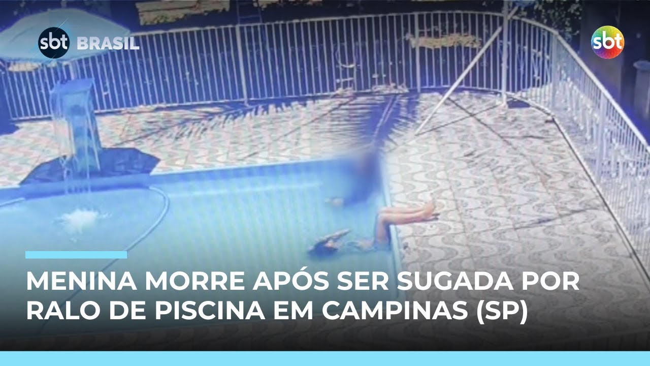 Menina morre após ser sugada por ralo de piscina; afogamentos matam 4 crianças por dia | #SBTBrasil
