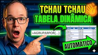 👋Adeus Tabela Dinâmica? Aprenda a função AGRUPARPOR com Truques Avançados