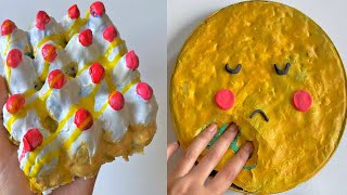 Plaster clay cracks and Slime ASMR