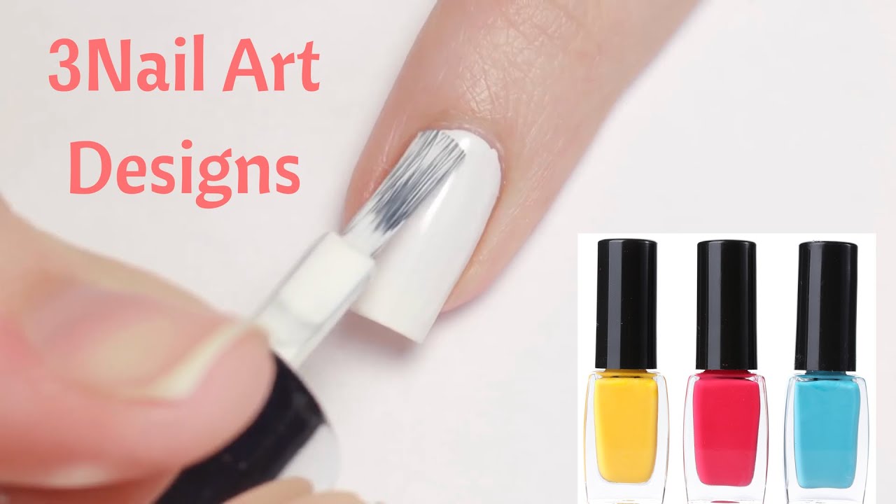 3 NAIL ART Designs For Beginners Without Nail Art Tools Rinkal Soni