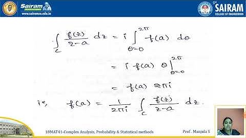 Lecture video_18MAT41_Module 2_Derivation of Cauchy