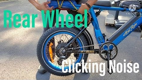 Clicking noise coming from the rear wheel on my ebike, Easy Fix