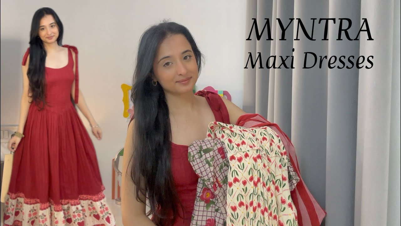 Myntra Maxi Dress Haul | Myntra Dress Haul | Myntra Haul || Jasmin Kaur 🌸