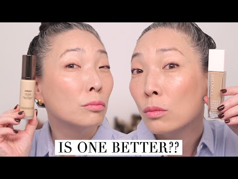 HOURGLASS Soft Glow vs. LANCOME Care & Glow Foundation Wear Test