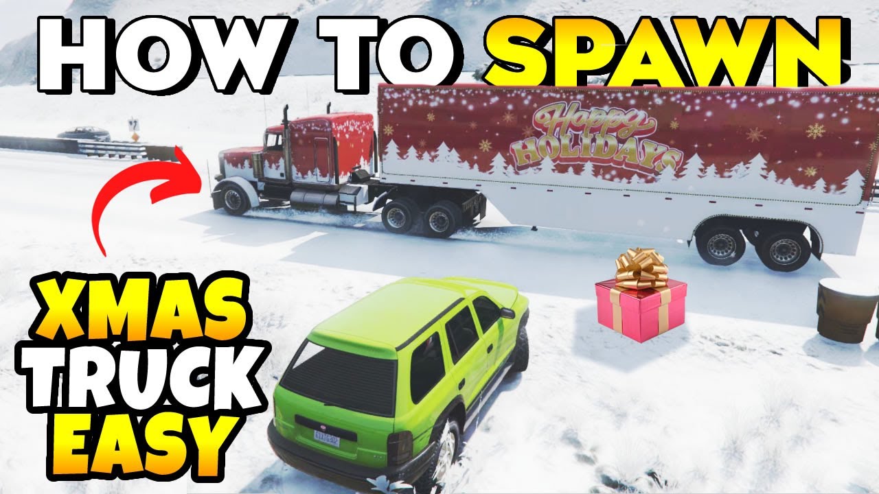 GTA Online: Как проще всего заспавнить грузовик Happy Holidays Hauler Christmas Truck