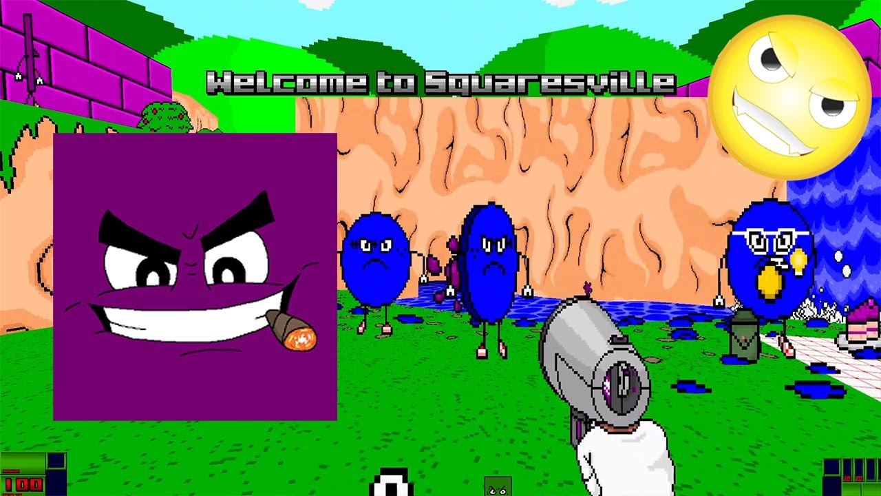 The Adventures of Square - Episode 1 Map 1 (Doom Mod)