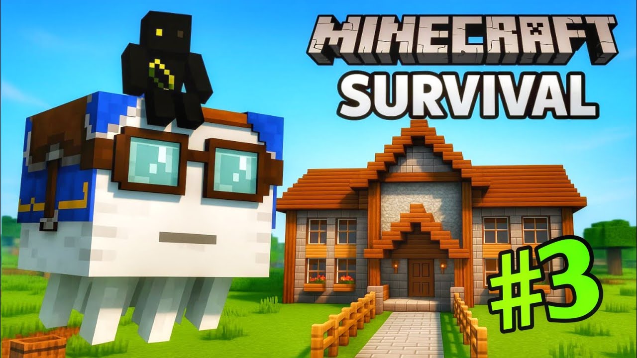 Can I Bring a Happy Ghast Into the My House?Minecraft Survival| - YouTube