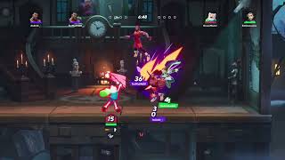 MULTIVERSUS: 2V2 VICTORY AS FINN & HARLEY QUINN, DOUBLE RINGOUT AS FINN, 3 & 2 RINGOUTS