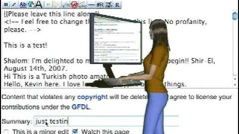 Wiki editing tutorial
